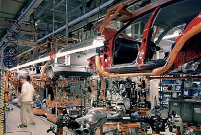 Planta de Seat en Martorell, Barcelona. La producción de coches está afectada por la deslocalización.