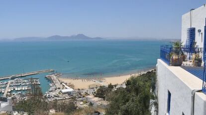 Vista de la bahía de Sidi Bou Saïd.