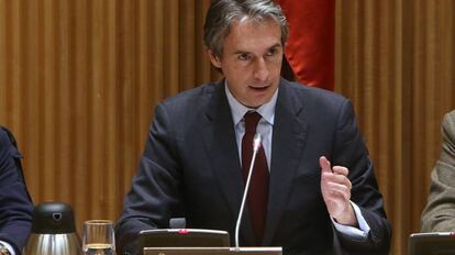 El ministro de Fomento, Iñigo de la Serna, en el Congreso de los Diputados.