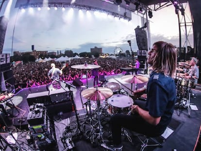 Un concierto de la banda argentina Los Fabulosos Cadillacs.