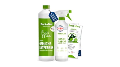 Enzymatic cleaners on white background.
