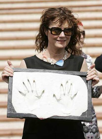 Susan Sarandon, ayer en Las Palmas de Gran Canaria.