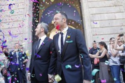 Boda de Jaume Collboni y Óscar Cornejo