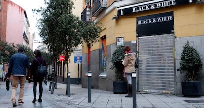 Una calle del barrio de Chueca de Madrid. 