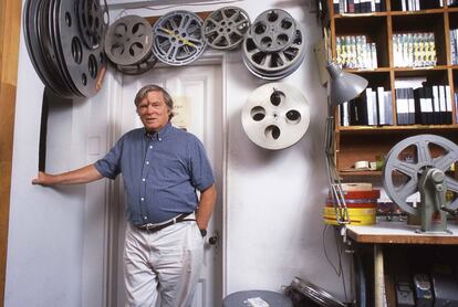 D. A. Pennebaker, en su oficina en Nueva York en verano de 1995.