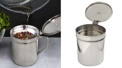 aceiteras para almacenar el aceite usado de cocina de una manera práctica y segura.