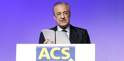 El presidente de ACS, Florentino Pérez.