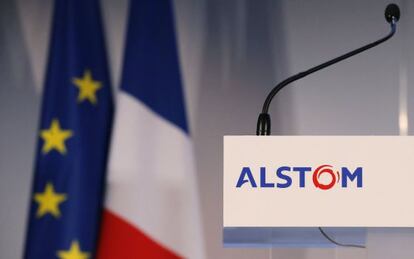 Logo del conglomerado industrial francés Alstom