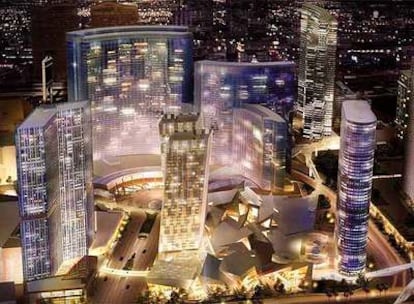 Imagen del futuro CityCenter de Las Vegas, que se construirá gracias a la inversión de Dubai.