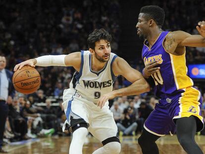 Ricky Rubio y Nbwaba.