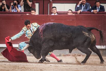 Octavio Chacón, el pasado 24 de junio en la plaza de Las Ventas.