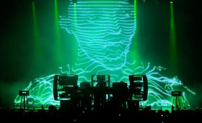 The Chemical Brothers, no S&oacute;nar em 2010 em Barcelona. 