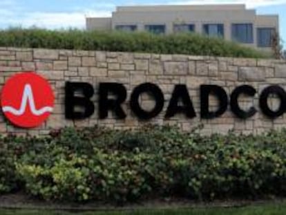 Logo de Broadcom.