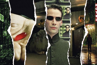 Keanu Reeves y la pastilla roja, una estampa que ha hecho que demasiados se tomen 'Matrix' como un asunto personal.