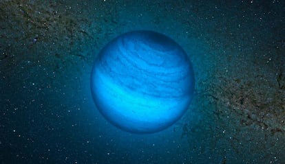Recreación de un planeta errante