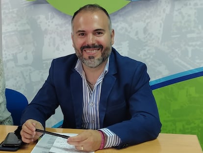 El candidato de Unión por Leganés, Carlos Delgado, en una foto de 2022.