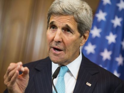Kerry, este domingo en Berlín.