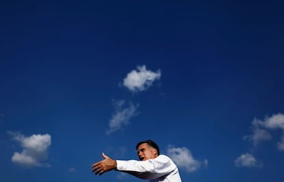Mitt Romney durante un acto electoral en Leigh Acres, Florida, esta semana.