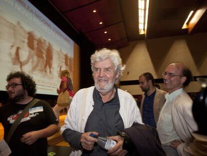 Xos&eacute; Manuel Beiras, en la asamblea constituyente de Aniva, el pasado 14 de julio.