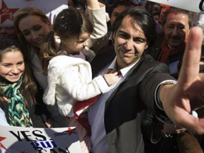 Marco Enríquez-Ominami durante su candidatura presidencial en 2009.