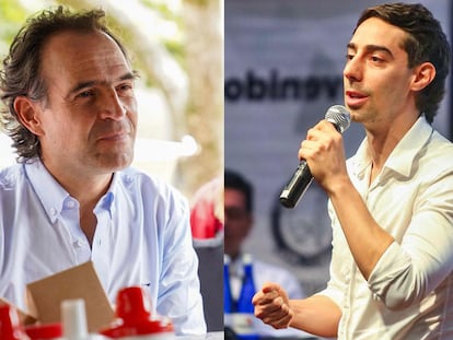 Los candidatos a la alcaldía de Medellín, Federico Gutiérrez y Juan Carlos Upegui, en imágenes de sus redes sociales.