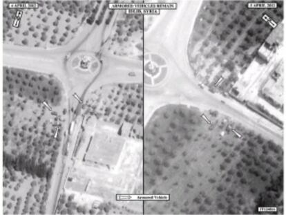 Imagen de satélite con la que EE UU quiere demostrar que el régimen mantiene su despliegue militar.