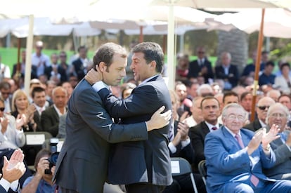 Rosell y Laporta, en 2011, y a la derecha Montal y Carrasco.