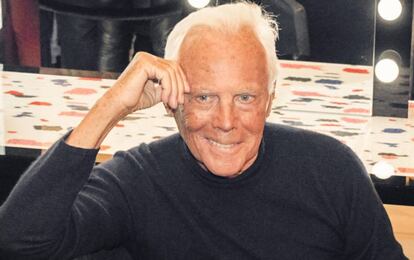 El diseñador italiano Giorgio Armani.