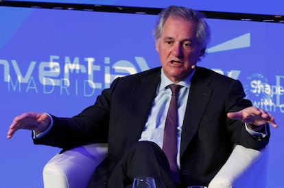 El presidente de Acciona, José Manuel Entrecanales, durante un acto el 31 de marzo.