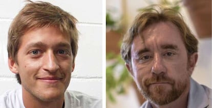 Óscar Pierre, consejero delegado y confundador de Glovo; Sacha Michaud, cofundador de Glovo.