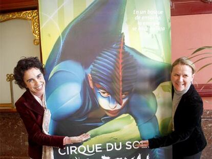 Ibone Bengoetxa (izquierda) y Chantal Blanchard, ayer en Bilbao.