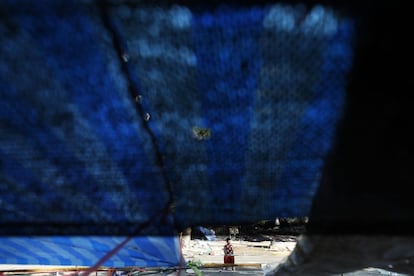 Campamento levantado por los manifestantes participantes en las protestas contra el Gobierno de Tailandia, en Bangkok. 23 de mayo de 2014