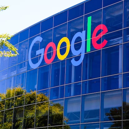 Mountain View, CA/USA - May 21, 2018: Exterior view of a Googleplex building, the corporate headquarters complex of Google and its parent company Alphabet Inc.