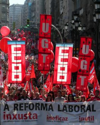 Imagen de la manifestación de Vigo