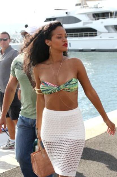 Rihanna, esta semana en Saint Tropez.