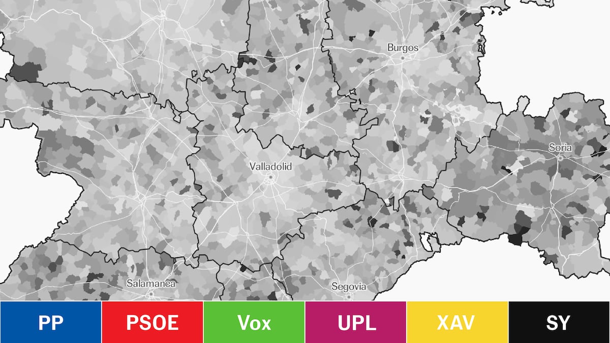 Los resultados de las elecciones en Castilla y León, en tiempo real y en cada municipio