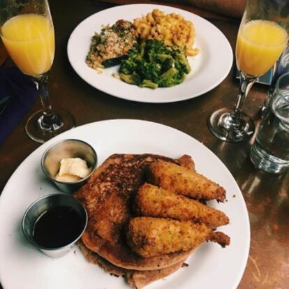Uno de los platos de Seasoned Vegan, un restaurante que sirve 'soul food' en Harlem.