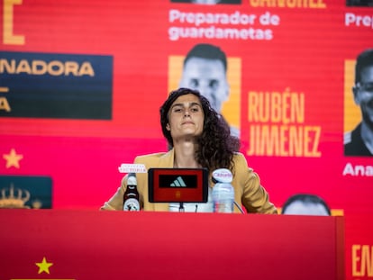 Montse Tomé, durante su presentación oficial como nueva seleccionadora.