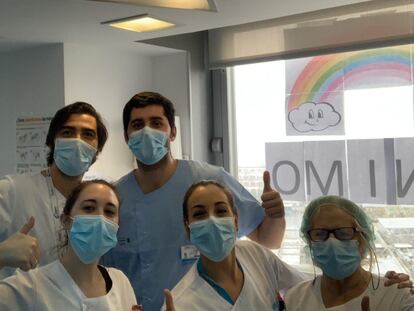 El equipo CRIS - covid-19 del hospital de La Paz, con el doctor Antonio Pérez al frente.