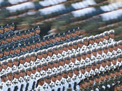 Desfile militar en Pekín este 1 de octubre. 