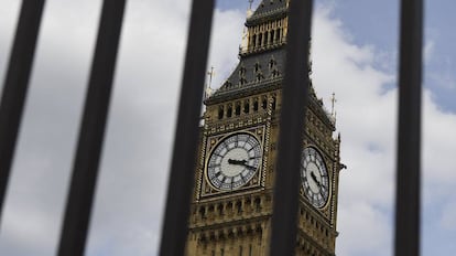 Vista del Big Ben de Londres, en Reino Unido.