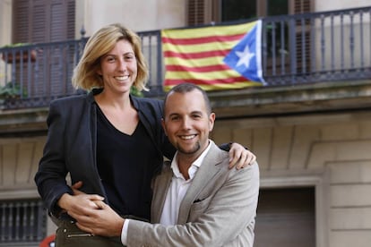 Alejandro Rodriguez, del PP y Gloria Jurado Gomez, independentista, son pareja y viven en Terrassa (Barcelona).