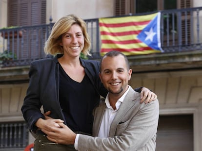 Alejandro Rodriguez, del PP y Gloria Jurado Gomez, independentista, son pareja y viven en Terrassa (Barcelona).
