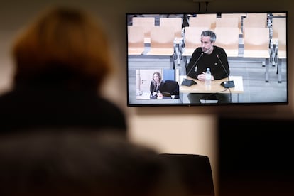 Vilda, durante su declaracin de este mircoles en la Audiencia Nacional.