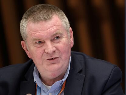 WHO Health Emergencies Programme head Michael Ryan attends a news conference organized by Geneva Association of United Nations Correspondents (ACANU) amid the COVID-19 outbreak, caused by the novel coronavirus, at the WHO headquarters in Geneva, Switzerland July 3, 2020. Fabrice Coffrini/Pool via REUTERS