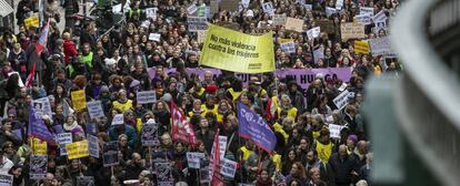 Manifestación contra la violencia machista en Madrid en noviembre pasado.