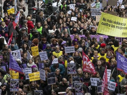 Manifestación contra la violencia machista en Madrid en noviembre pasado.