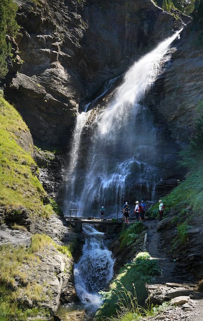 La cascada de Ardonés, en el valle de Benasque.