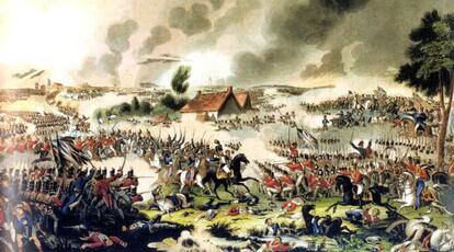'La batalla de Waterloo, 18 de junio de 1815’, pintura de R. Reeve.