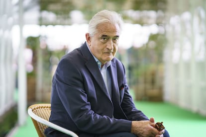 El historiador Antony Beevor, en el Hay Festival, en Hay-on-Wye (Gales). el 28 de mayo.